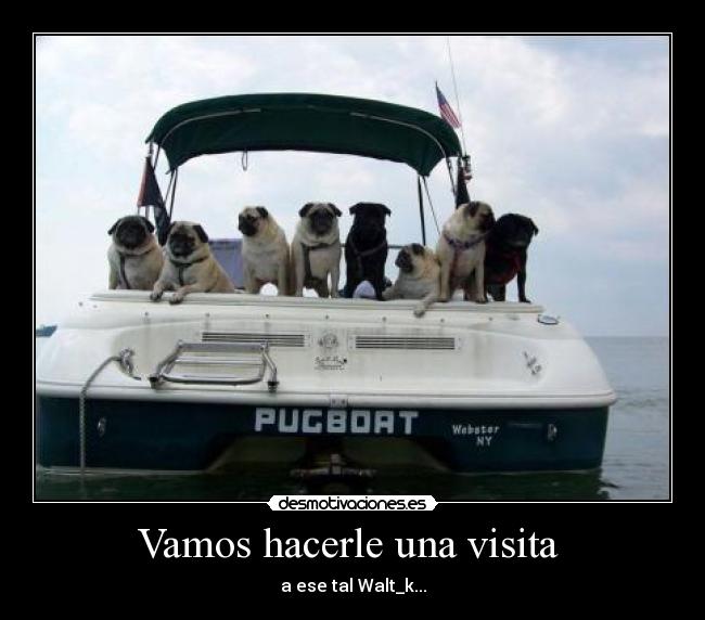 Vamos hacerle una visita - a ese tal Walt_k...