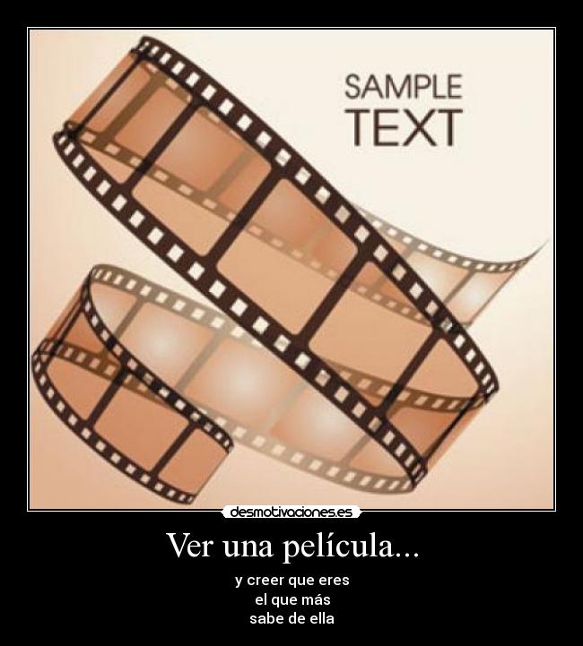 Ver una película... - 