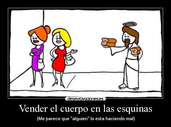 Vender el cuerpo en las esquinas -