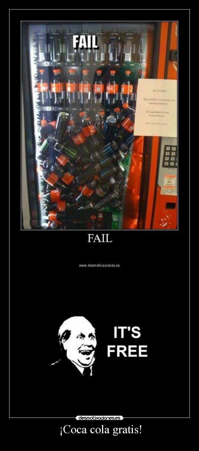¡Coca cola gratis! -