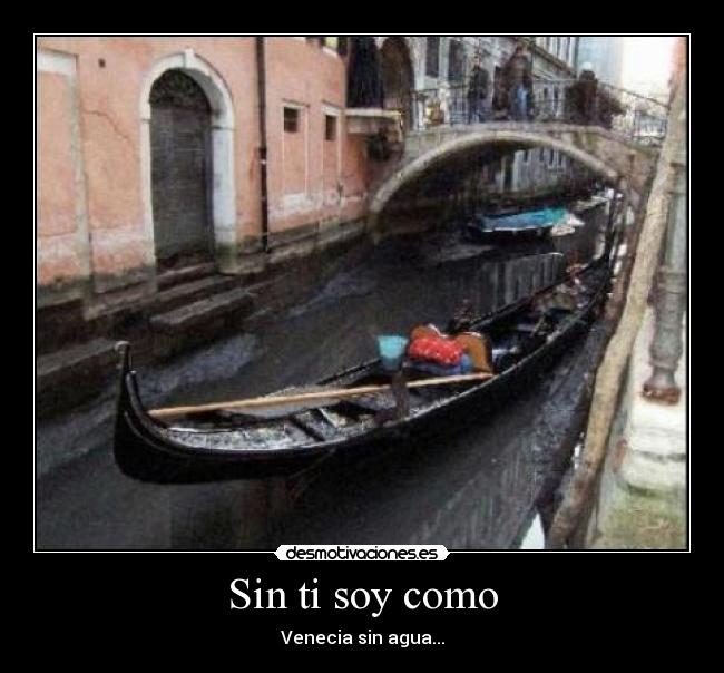 carteles sin soy como venecia sin agua desmotivaciones