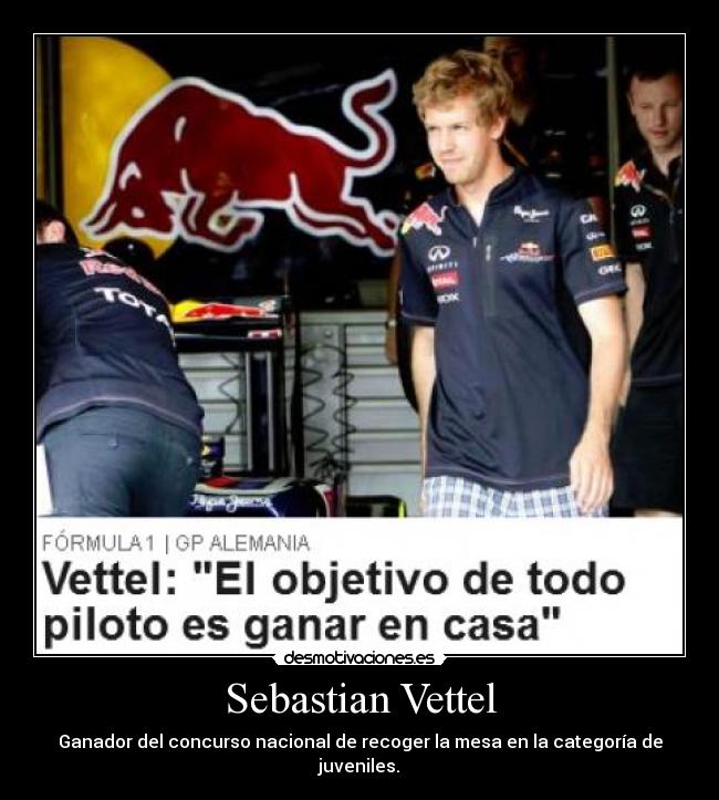 carteles vettel regalar mundial ganar casa pais desmotivaciones