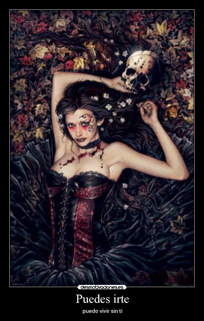 Puedes irte - puedo vivir sin ti