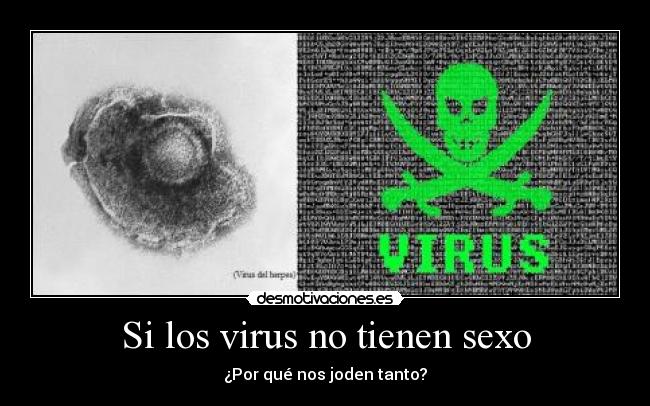 Si los virus no tienen sexo - ¿Por qué nos joden tanto?