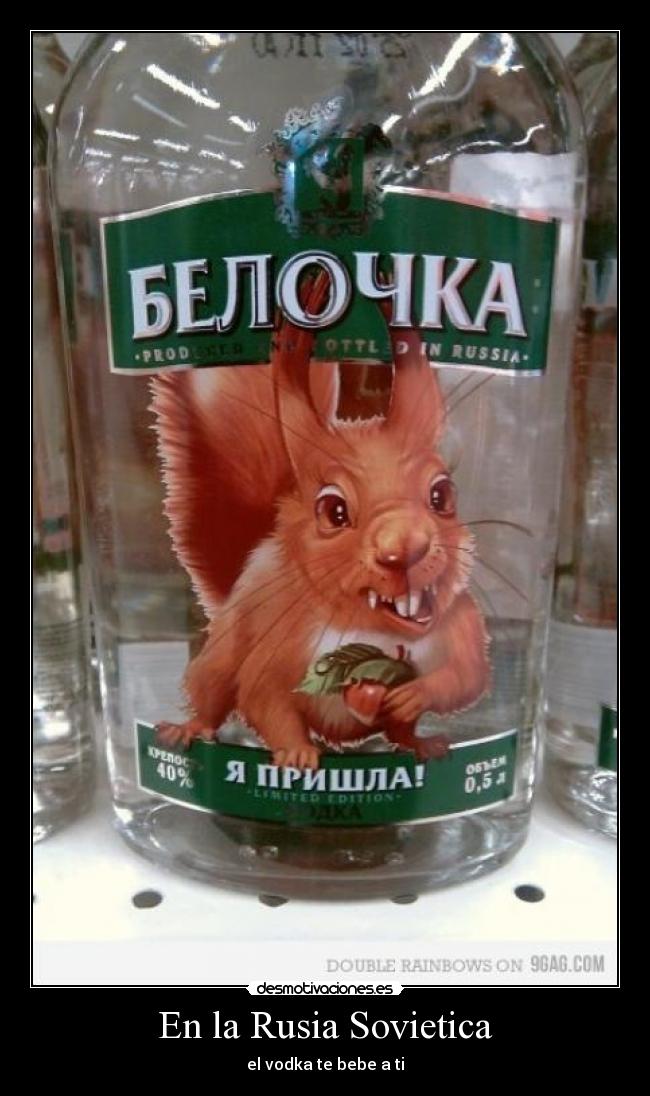 carteles rusia sovietica vodka bebe desmotivaciones