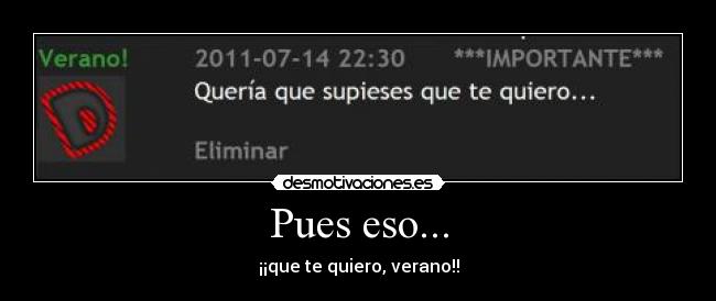 Pues eso... -
