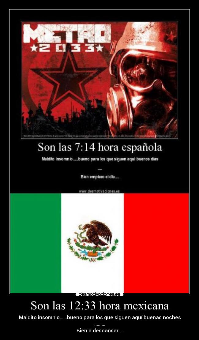 Son las 12:33 hora mexicana - 