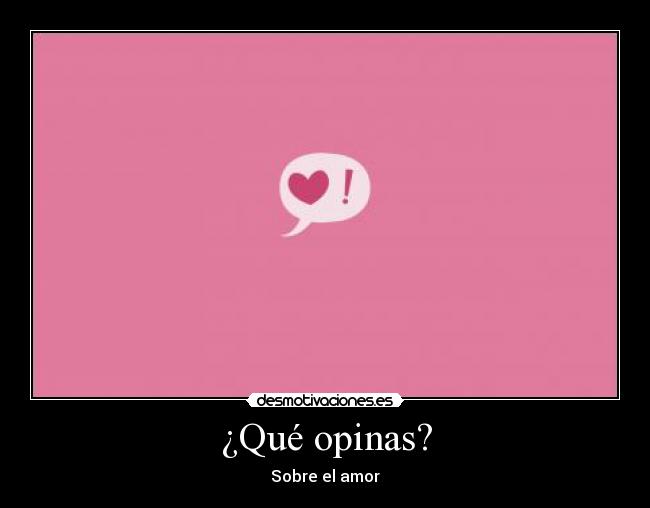 ¿Qué opinas? -