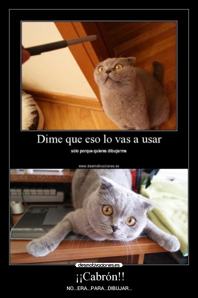 ¡¡Cabrón!! - NO...ERA...PARA...DIBUJAR...