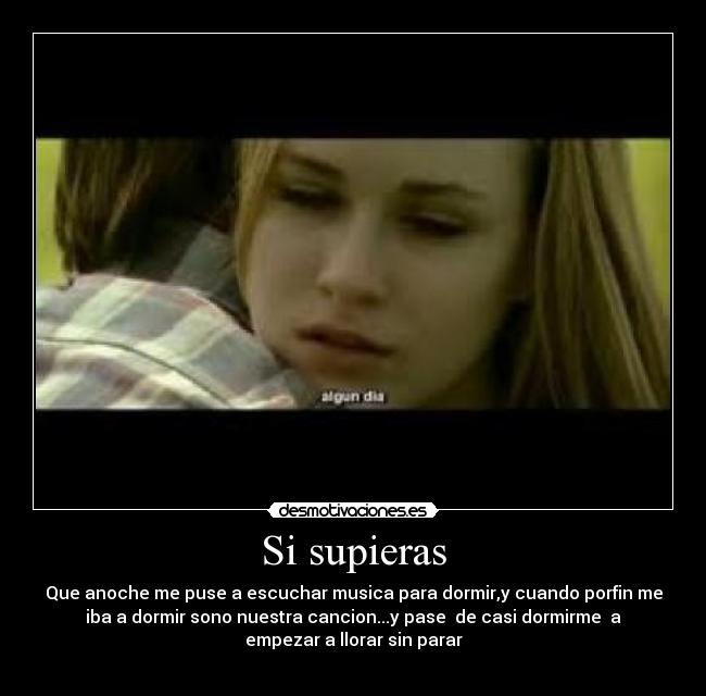Si supieras -