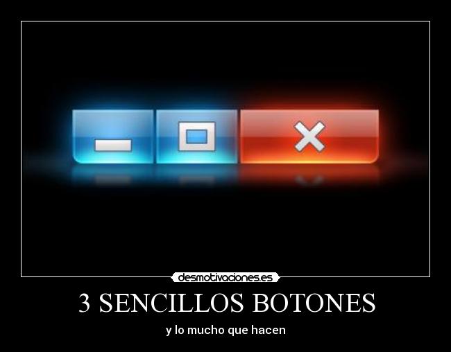 3 SENCILLOS BOTONES - 