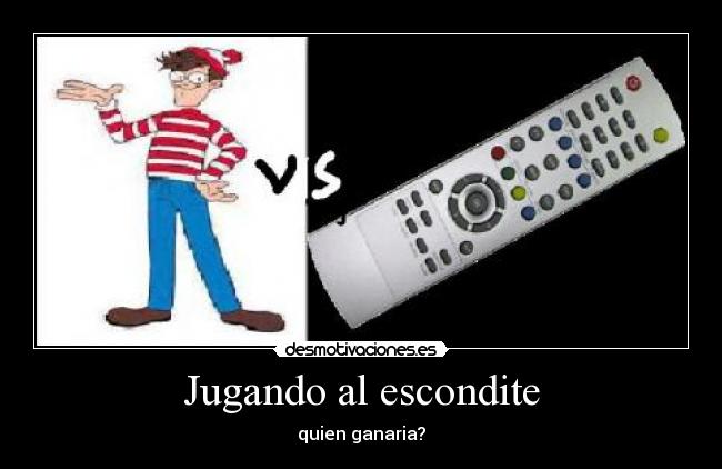 Jugando al escondite -