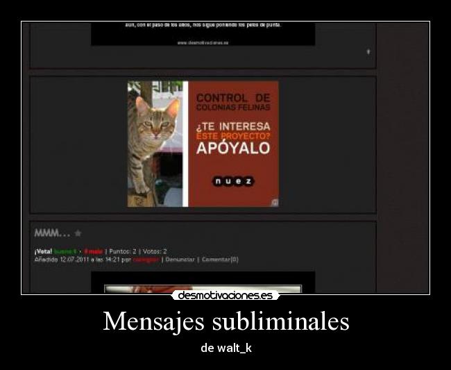 Mensajes subliminales - de walt_k