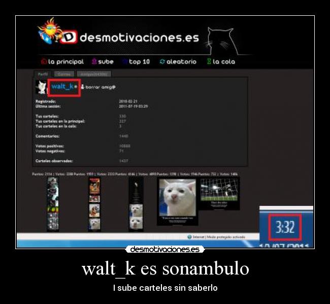 walt_k es sonambulo - I sube carteles sin saberlo