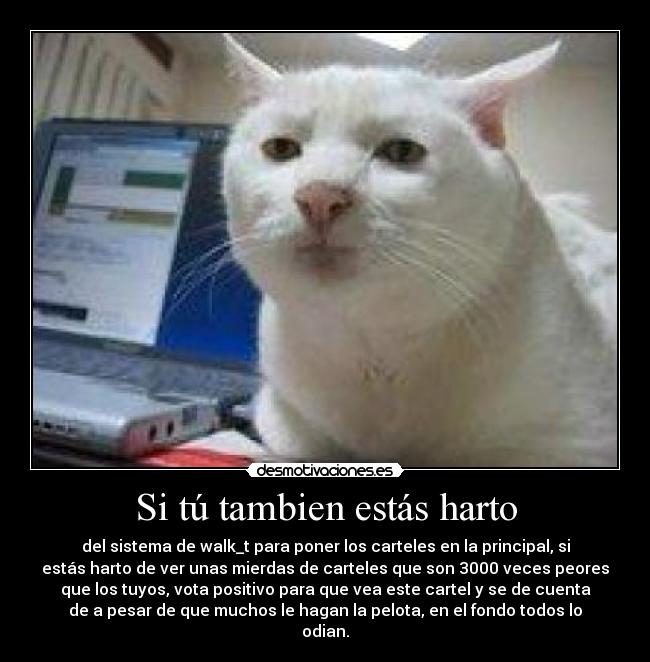 Si tú tambien estás harto -