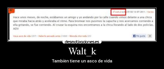 Walt_k - Tambièn tiene un asco de vida