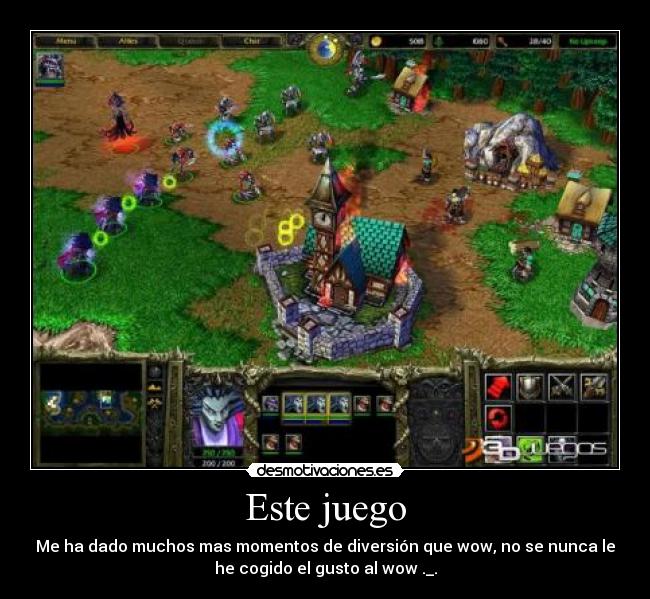 Este juego - Me ha dado muchos mas momentos de diversión que wow, no se nunca le
he cogido el gusto al wow ._.