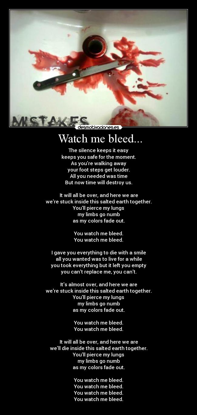 carteles watch bleed desmotivaciones