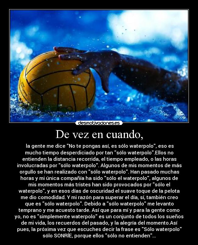 carteles waterpolo desmotivaciones