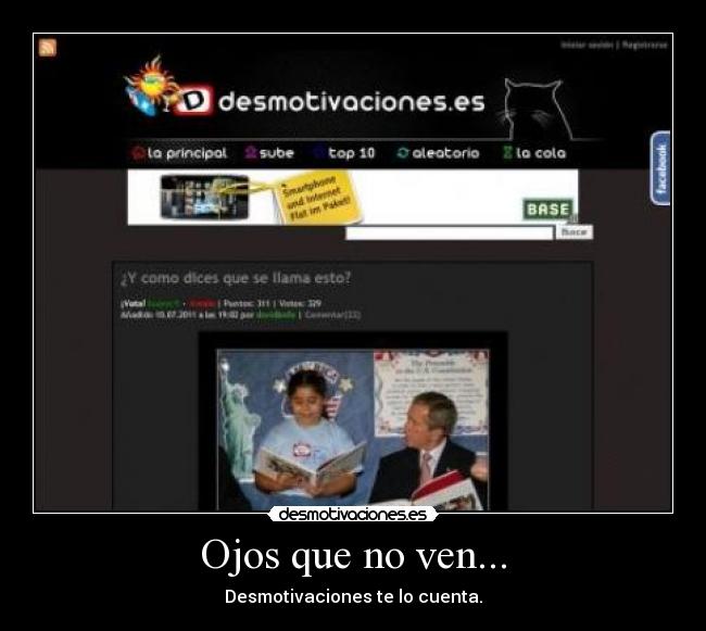 Ojos que no ven... -