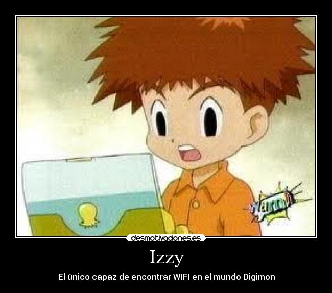 Izzy - El único capaz de encontrar WIFI en el mundo Digimon