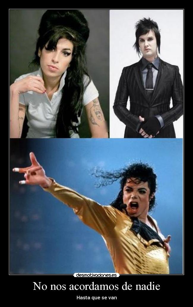 No nos acordamos de nadie - Hasta que se van