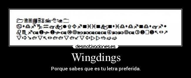Wingdings -