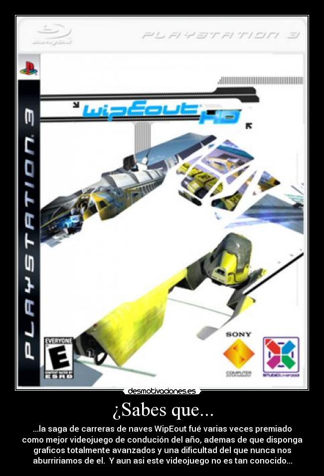 carteles videojuegos naves wipeout premios desmotivaciones