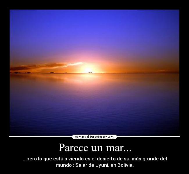 Parece un mar... -