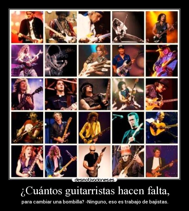 carteles jimi hendrix yngwie malmsteen kirk hammett dimebag darrell steve vai marcosrguez overdrive desmotivaciones