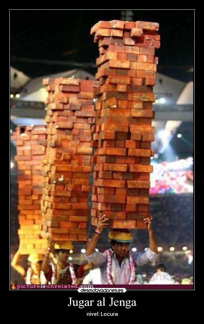 Jugar al Jenga -