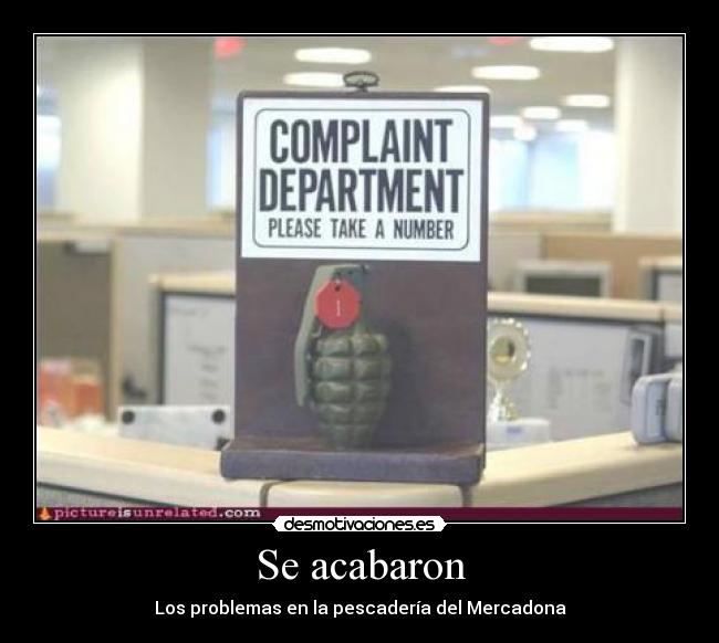 Se acabaron - Los problemas en la pescadería del Mercadona