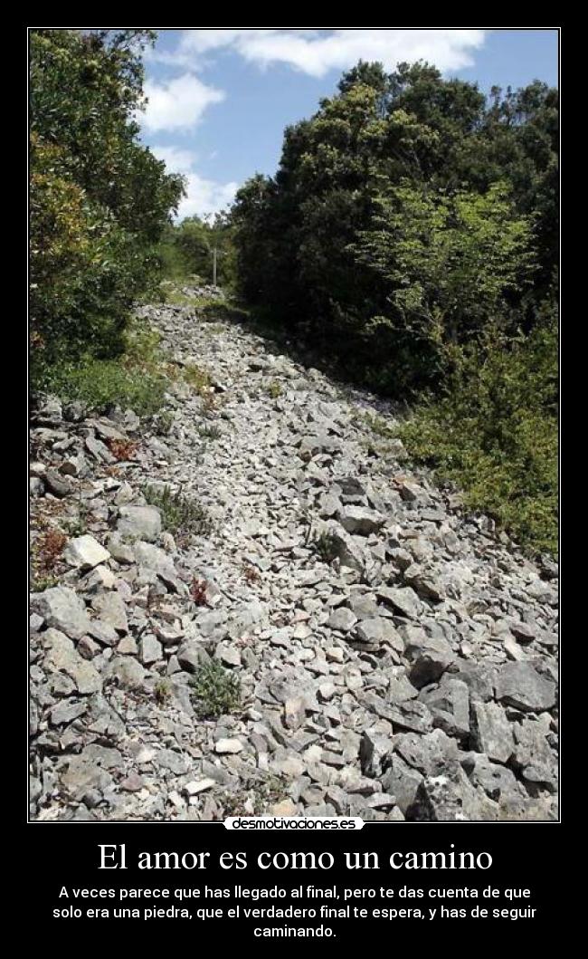 El amor es como un camino - 