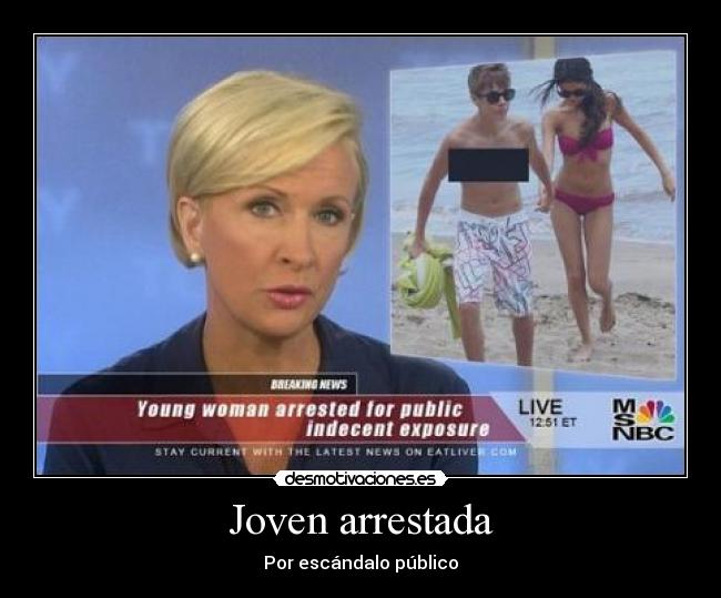 Joven arrestada - 