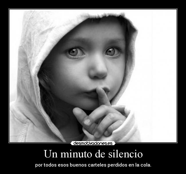 Un minuto de silencio -