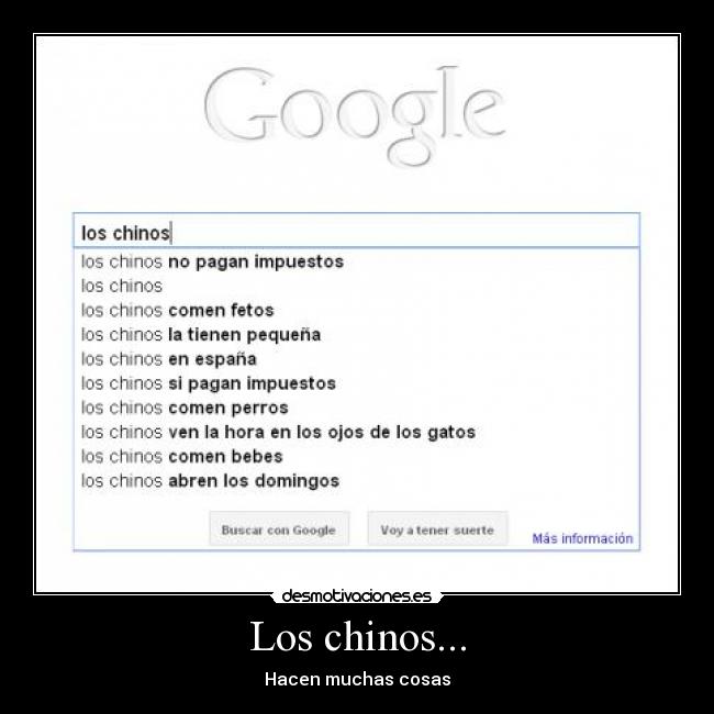Los chinos... - 