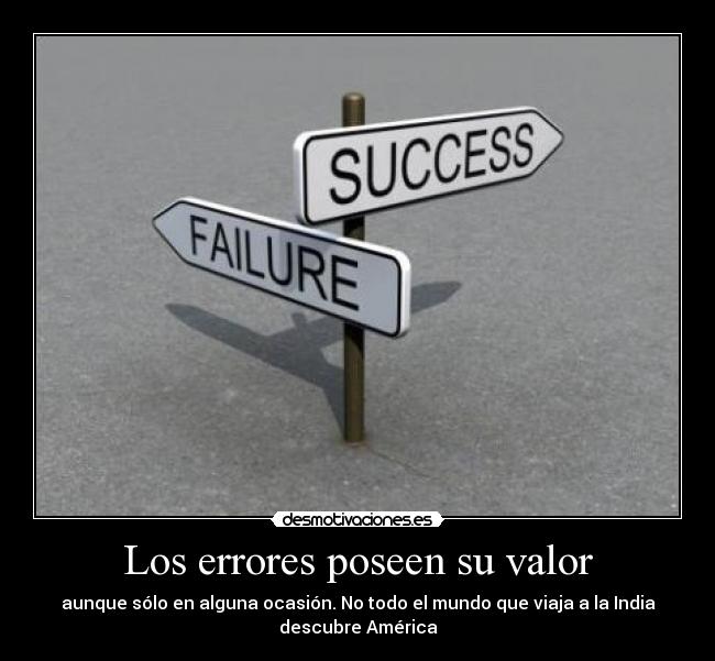 carteles los errores poseen valor desmotivaciones