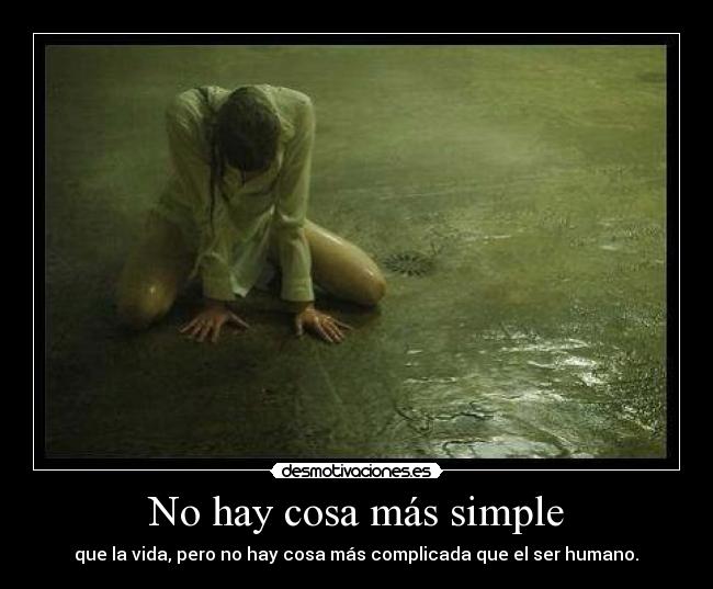 No hay cosa más simple -