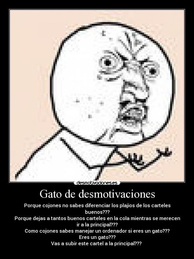 Gato de desmotivaciones - 