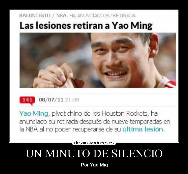 UN MINUTO DE SILENCIO -