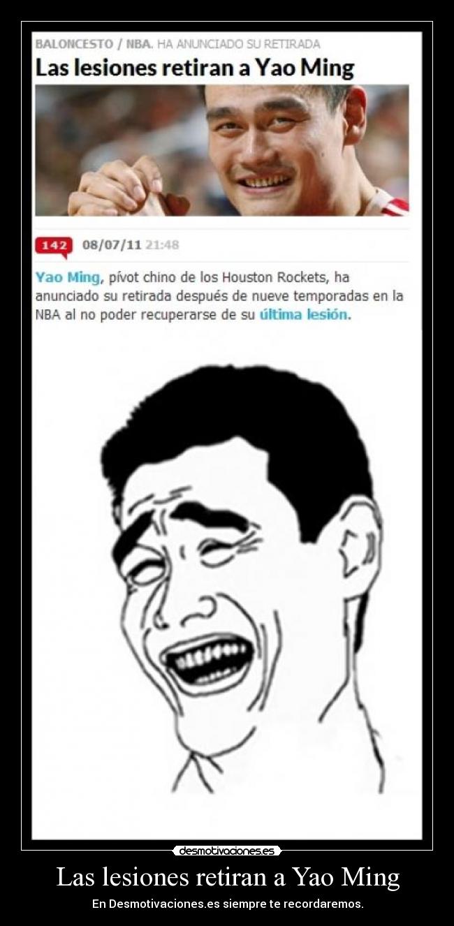 carteles yao ming desmotivaciones