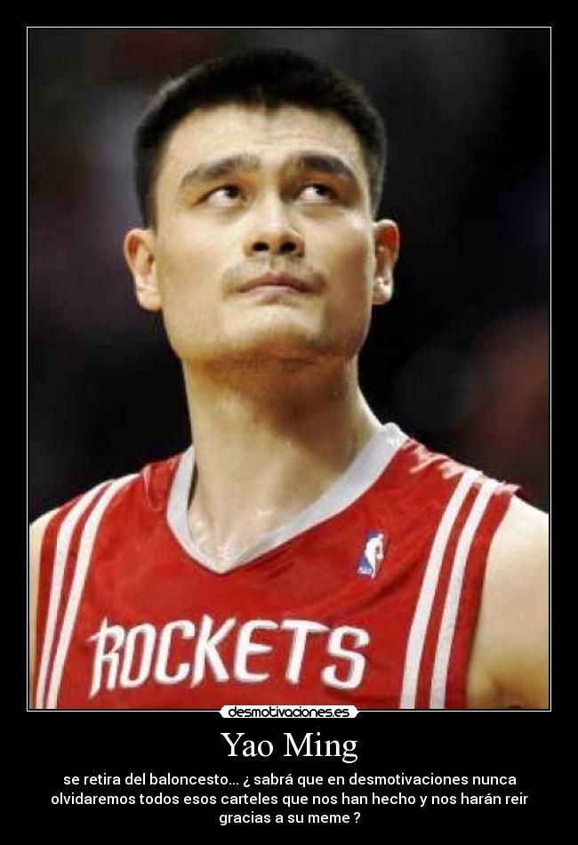 carteles yao ming desmotivaciones