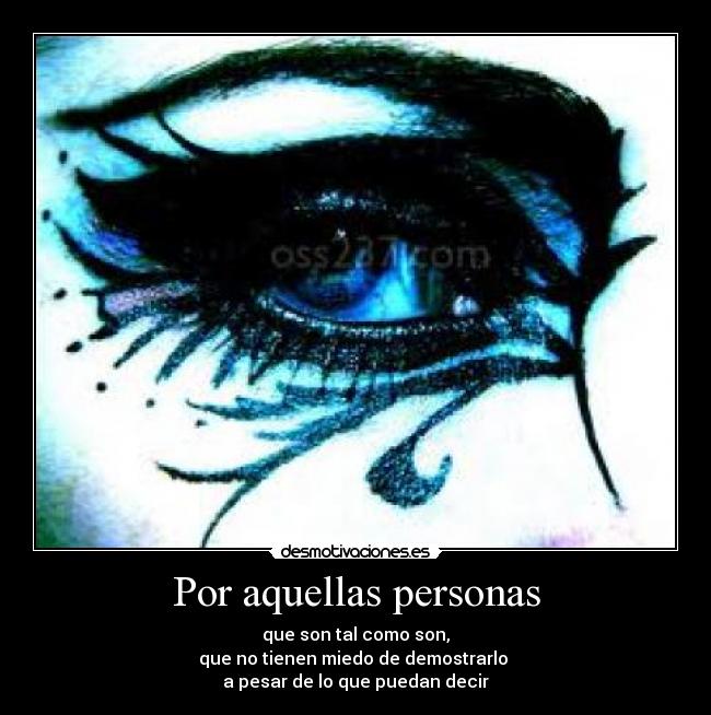 Por aquellas personas -