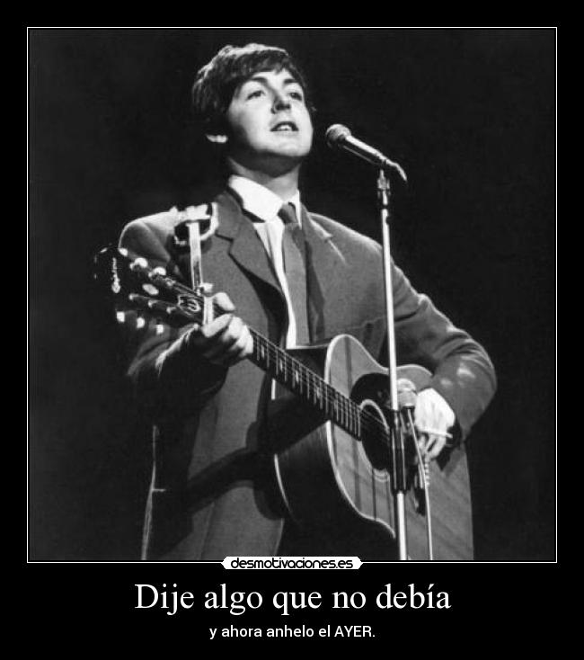 carteles yesterday beatles desmotivaciones