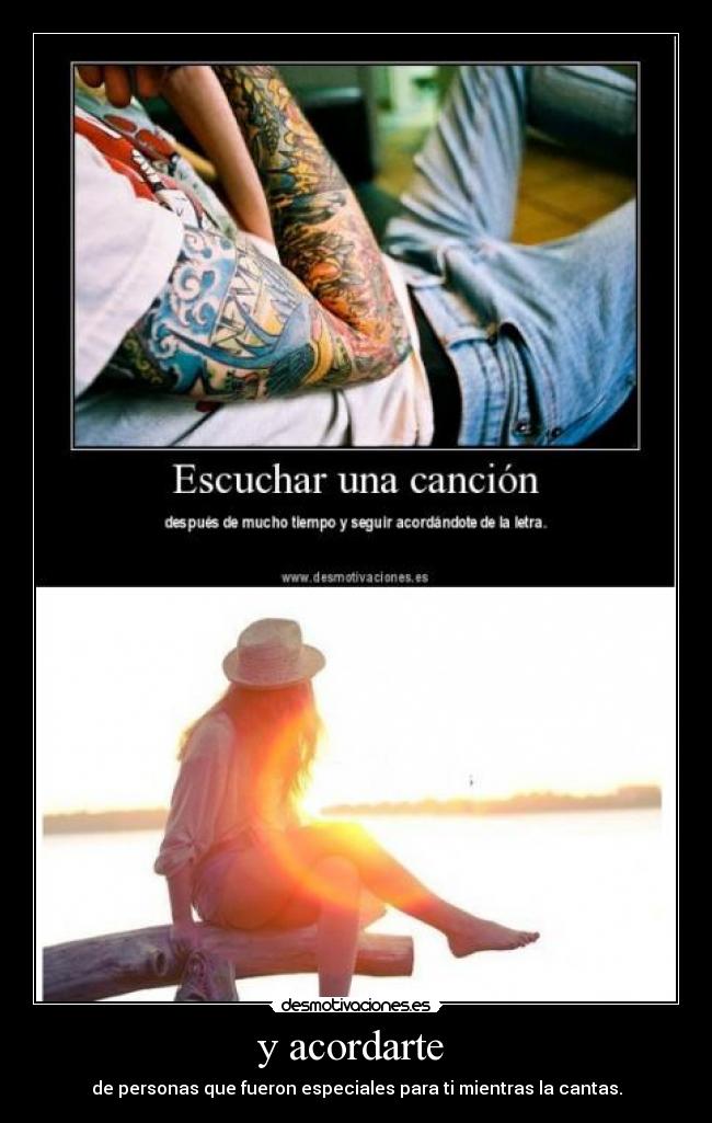 y acordarte  - 