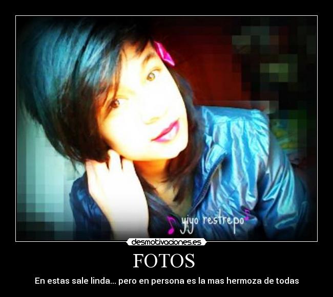 FOTOS - En estas sale linda... pero en persona es la mas hermoza de todas