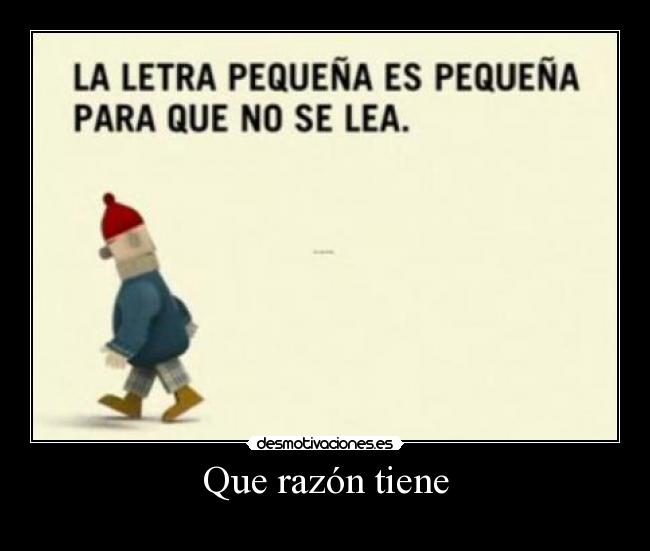 Que razón tiene - 