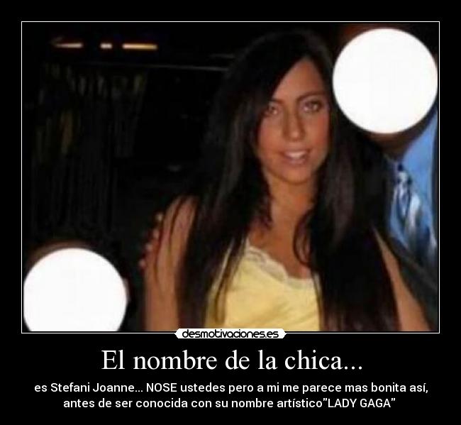 El nombre de la chica... - 