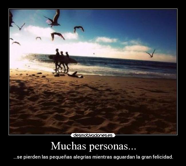 Muchas personas... -