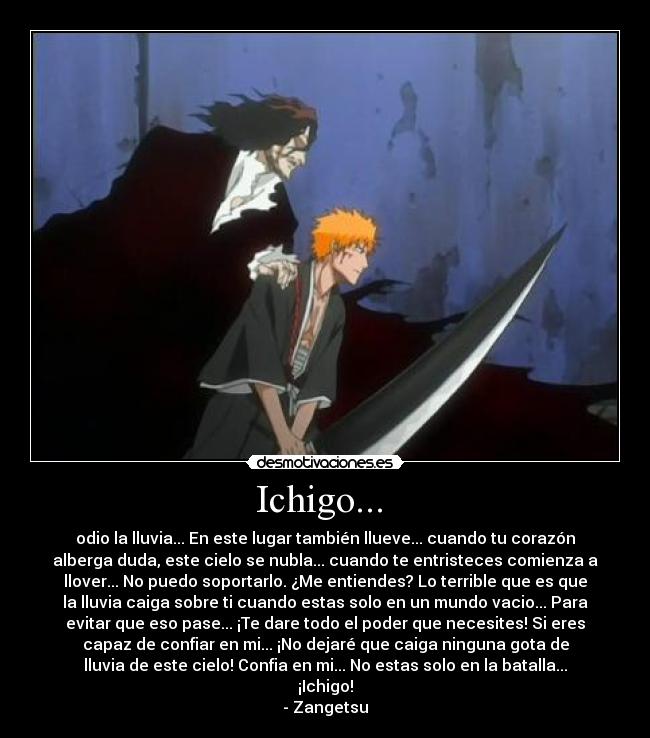carteles bleach zangetsu desmotivaciones